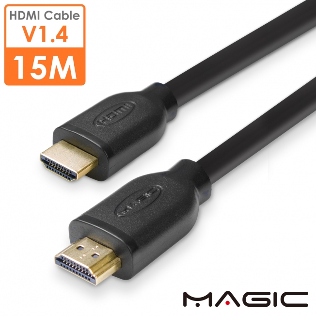 MAGIC HDMI1.4版 高速乙太網路 3D高畫質影音傳輸線-15M