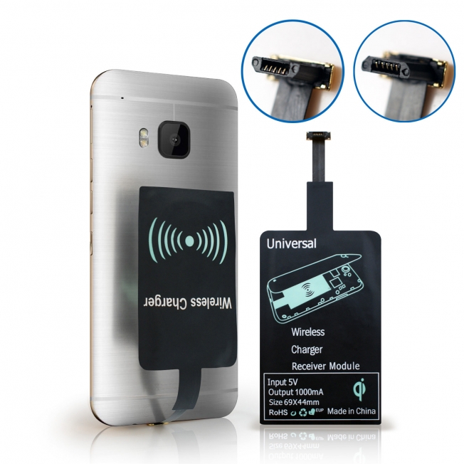 Micro USB通用型 無線充電感應貼片(通過NCC認證)