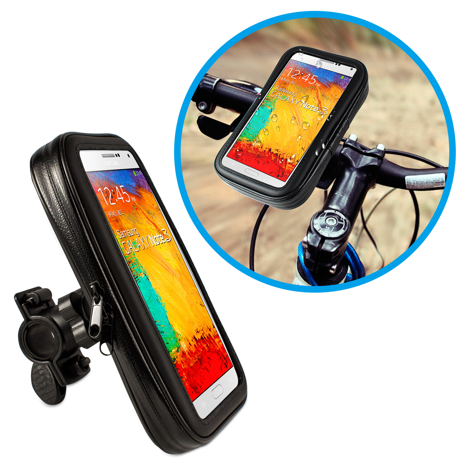 GH7100 360度 防潑水收納包 自行車/機車 GPS導航手機支架 