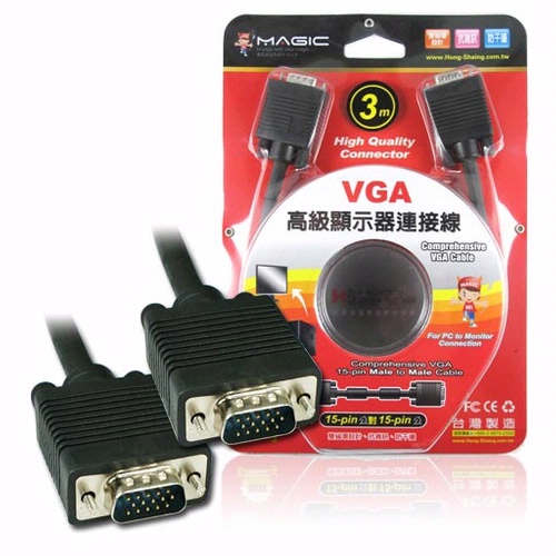 VGA 高級顯示器延長線  15pin公 對 15pin公 3M